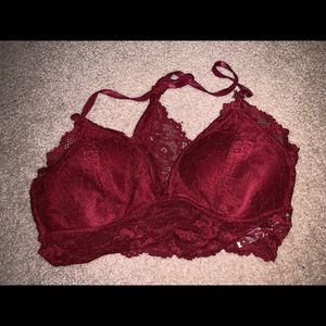 Red bralette